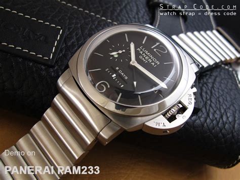 panerai steel band|panerai band replacement.